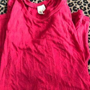 Red Burnout Long sleeve